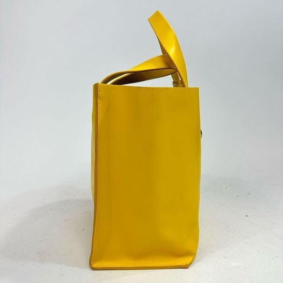Furla Divide It Yellow Leather Mini Tote in Limoncello - Picture 6 of 13